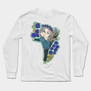 Yurii! on Ice - Viktor Flower Crown Long Sleeve T-Shirt